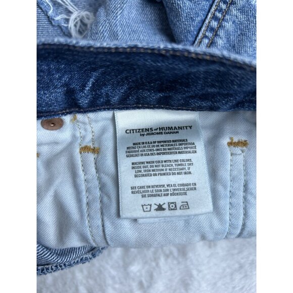 Citizens of Humanity Nikki Vintage 26 Distress Torn Button-Fly Jean Shorts High - Picture 15 of 15